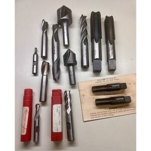Lot 13 The Cleveland Twist Drill Co Milling Tools Taps, End Mills & Countersinks